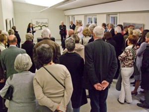 Bild aus der Eröffnung der Ausstellung R.A. Scholl im Brühler Kunstverein